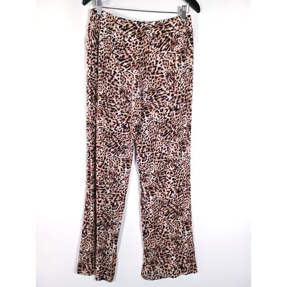 Soma Cool Nights Pajama Pants Medium Wide Leg Animal Print Leopart Cheetah - Picture 3 of 7